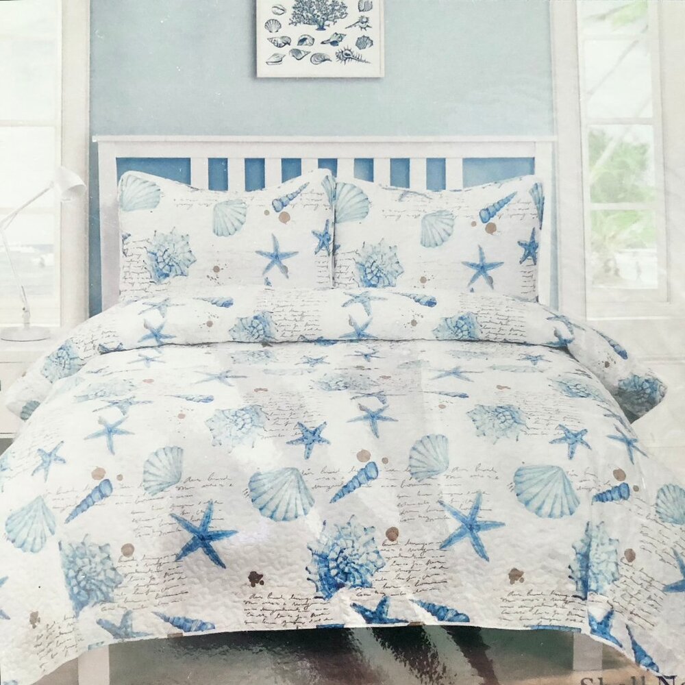 Bohemian Coastal Quilt & Shams